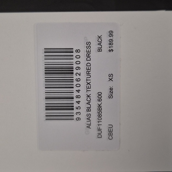 DISSH Black Strapless Gown - Picture 6 of 7